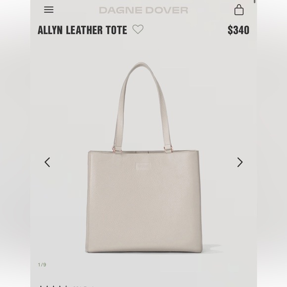 DAGNE DOVER ALLYN LEATHER TOTE - Picture 1 of 4